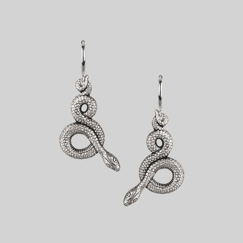 SLAY. Black Spinel Gold Dagger Single Earring