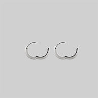 Small silver hoops