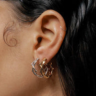 Thorn hoop earrings