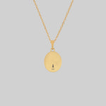 TILL DEATH™. Promise Medallion Pendant Necklace - Gold