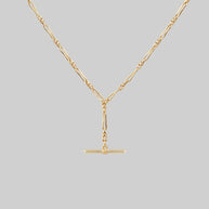 twisted chain tbar necklace