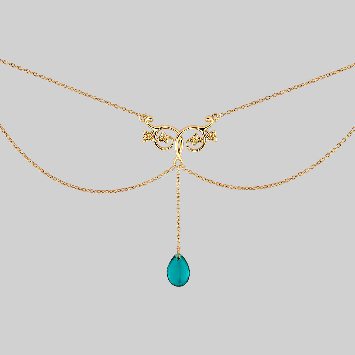 victorian style gold chain necklace 