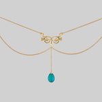 victorian style gold chain necklace 