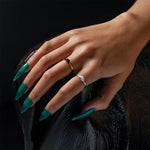 Yin and Yang gemstone ring