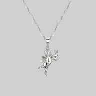 cupid with arrow necklaces silver
