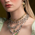 vintage black bead choker