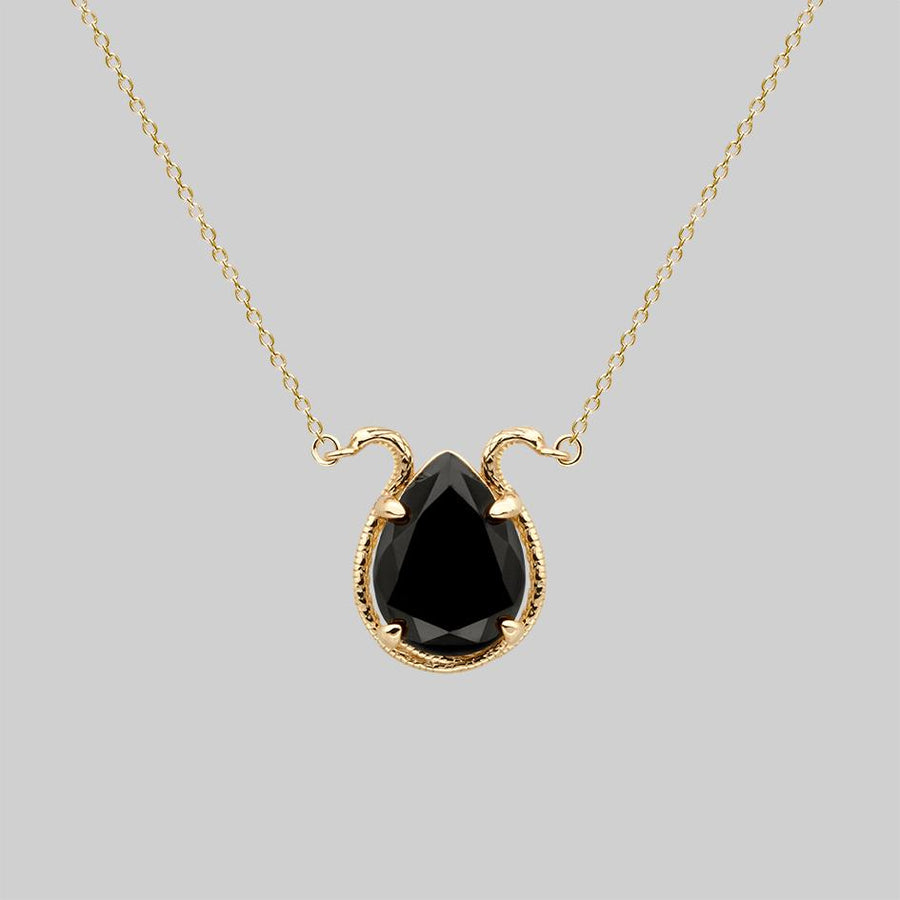 Sterling Silver, 14k Yellow Gold & Black Onyx Necklace by Alwand Vahan