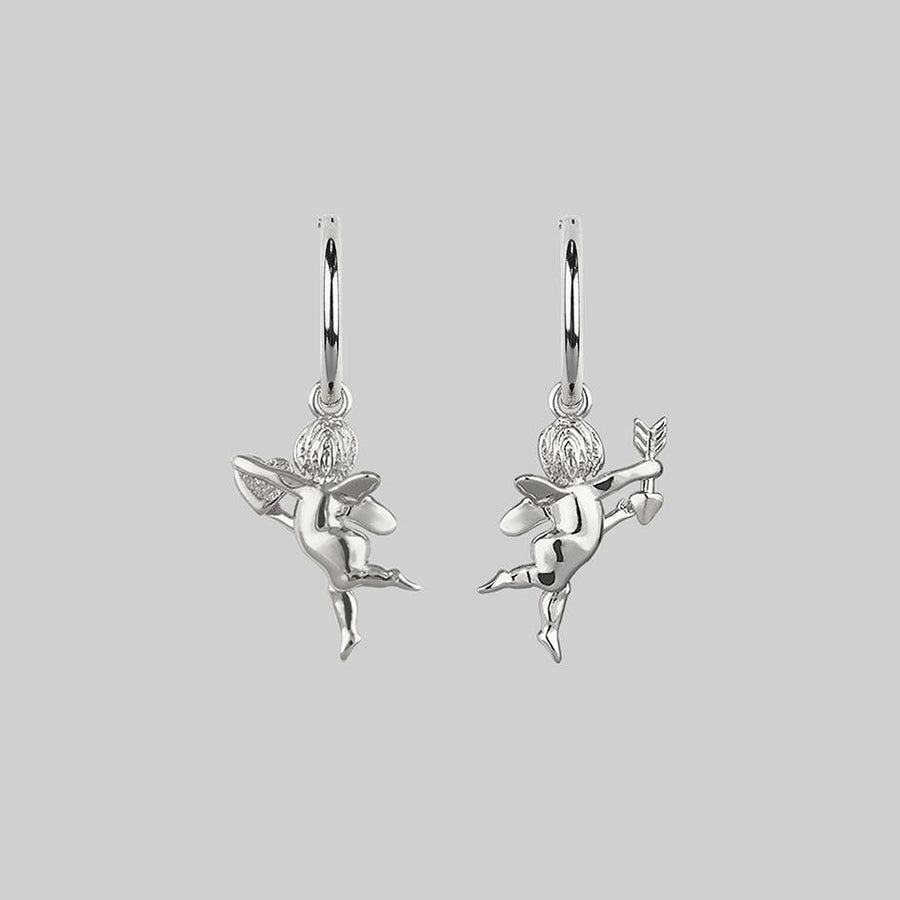 cherub-earrings-silver