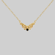 detailed chevron collar necklace
