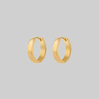 Gold chunky hoop earrings 