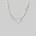 chunky silver chain necklace