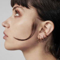 gold serpent earrings