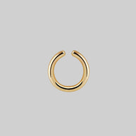 gold conch hoop earring