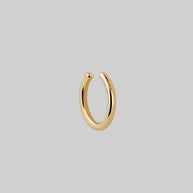 gold hoop earring, cuff earring