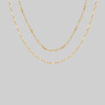 delicate gold layering necklaces