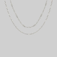 delicate silver layering necklaces