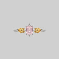 gemstone skull head ring