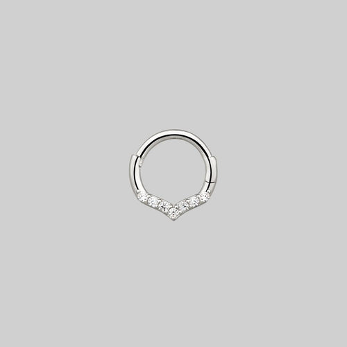 CUPID. Chevron Gold Clicker Ring - Septum