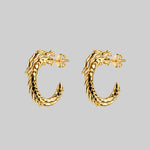 statement dragon hoop earrings