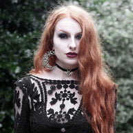 Earrings - ECLIPSE. Huge Floral Crescent Earrings