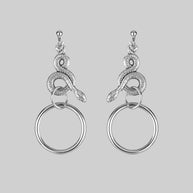 Earrings - MERYLL. Snake Wrap Ring Earrings