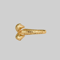 gold claw wrap ring