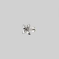 cute flower stud earring silver