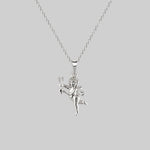 silver cupid necklace, love jewellery 