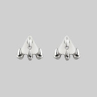 NASRA. Silver Claw Earring - Lobe/Helix