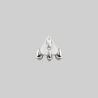 NASRA. Silver Claw Earring - Lobe/Helix
