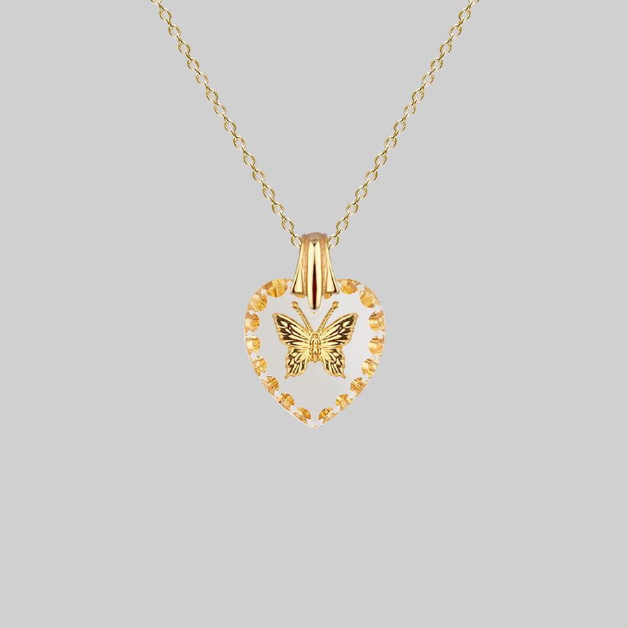 Tri-Colored Gold and Diamond Butterfly Pendant – Fernbaugh's Jewelers