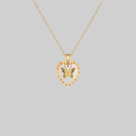 gold butterfly necklace 