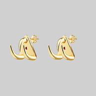 gold claw stud earrings 