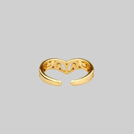 gold detailed toe ring