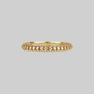 EAST. Dotted Band Ring - Gold