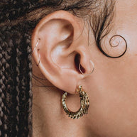 DRAKE. Dragon Hoop Earrings - Gold
