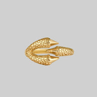 gold eagle claw ring