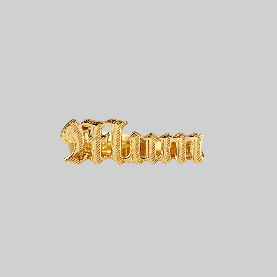 Mum Word Ring Gold REGALROSE