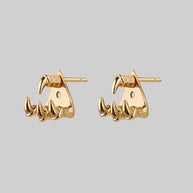 NASRA. Gold Claw Earring - Lobe/Helix