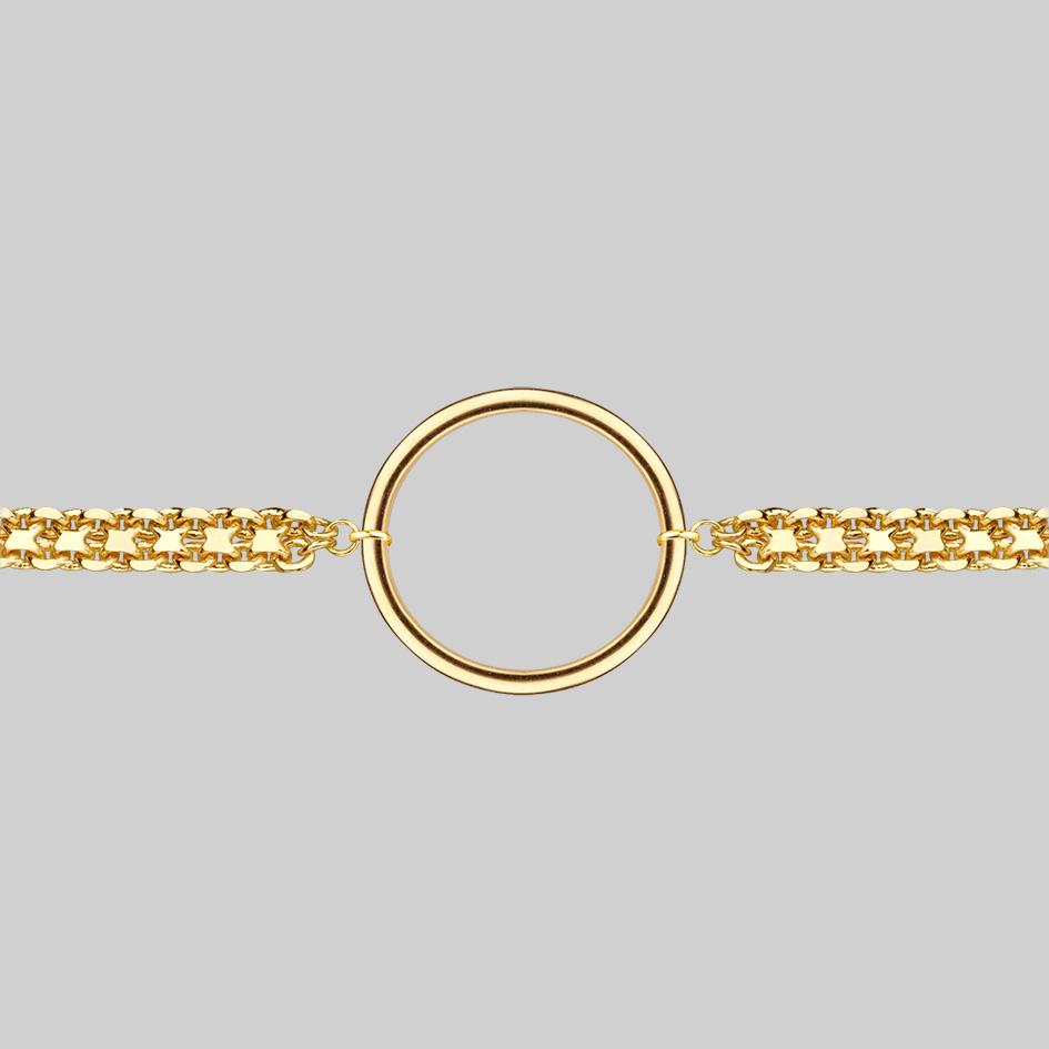 gold ring choker necklace