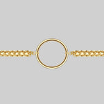 gold ring choker necklace