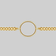 gold ring choker necklace