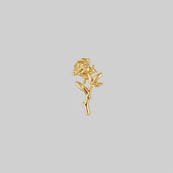 single gold earring, rose helix earring