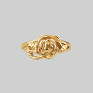 single gold rose ring