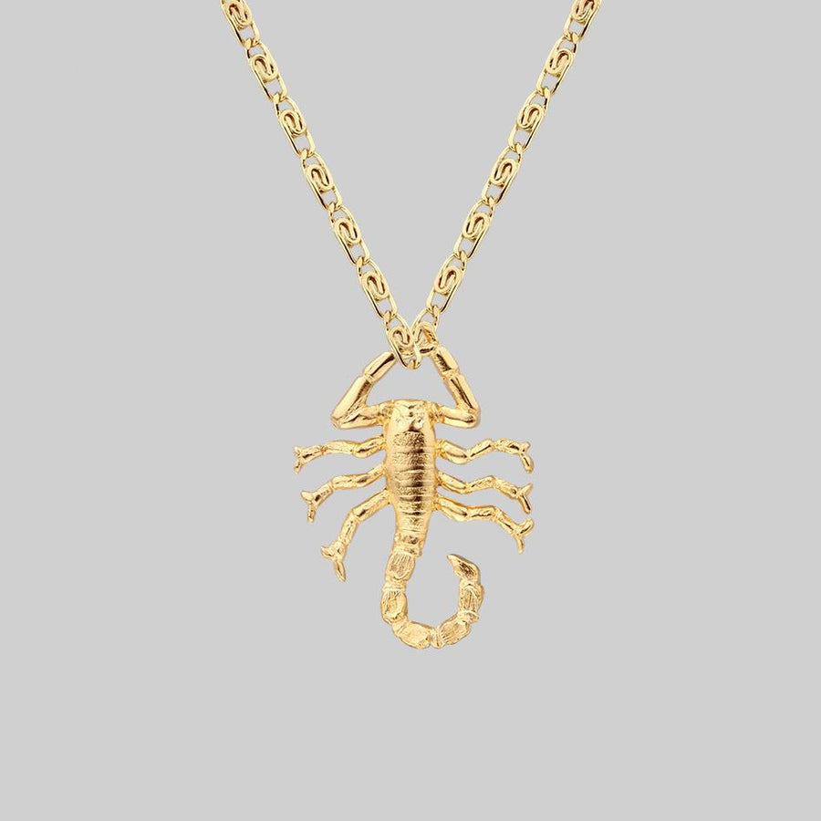 gold scorpion necklace