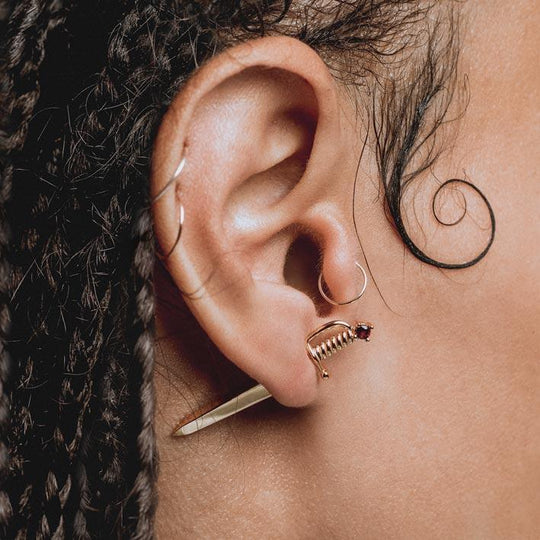 Regal rose claw deals earrings