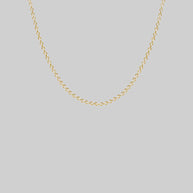 gold trace chain, fine simple necklace