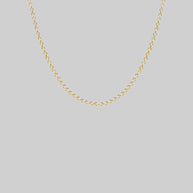gold trace chain, fine simple necklace
