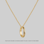 words ring necklace, long unisex necklace chain