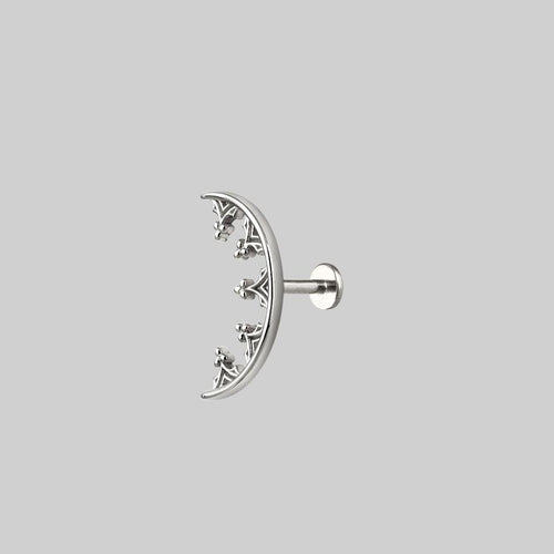 THORA. Climbing Ivy Ear Stud - Silver